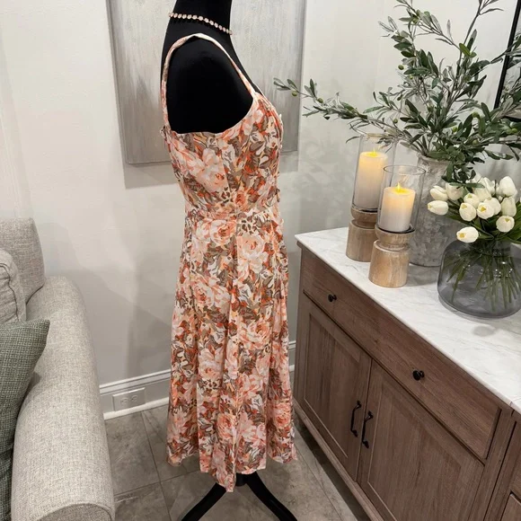 Eva Mendes for New York and Company Fit and Flare Belted Sleeveless Dress - Picture 4 of 10